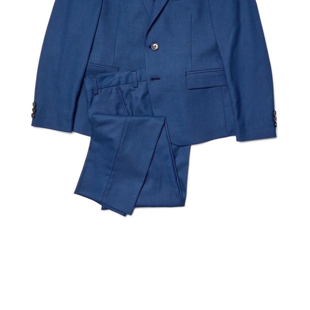 Lauren Ralph Lauren Big boys navy Blue Suit set size 14R. Classic fit
